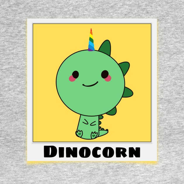 Dinocorn - Cute Dinosaur Pun by Allthingspunny